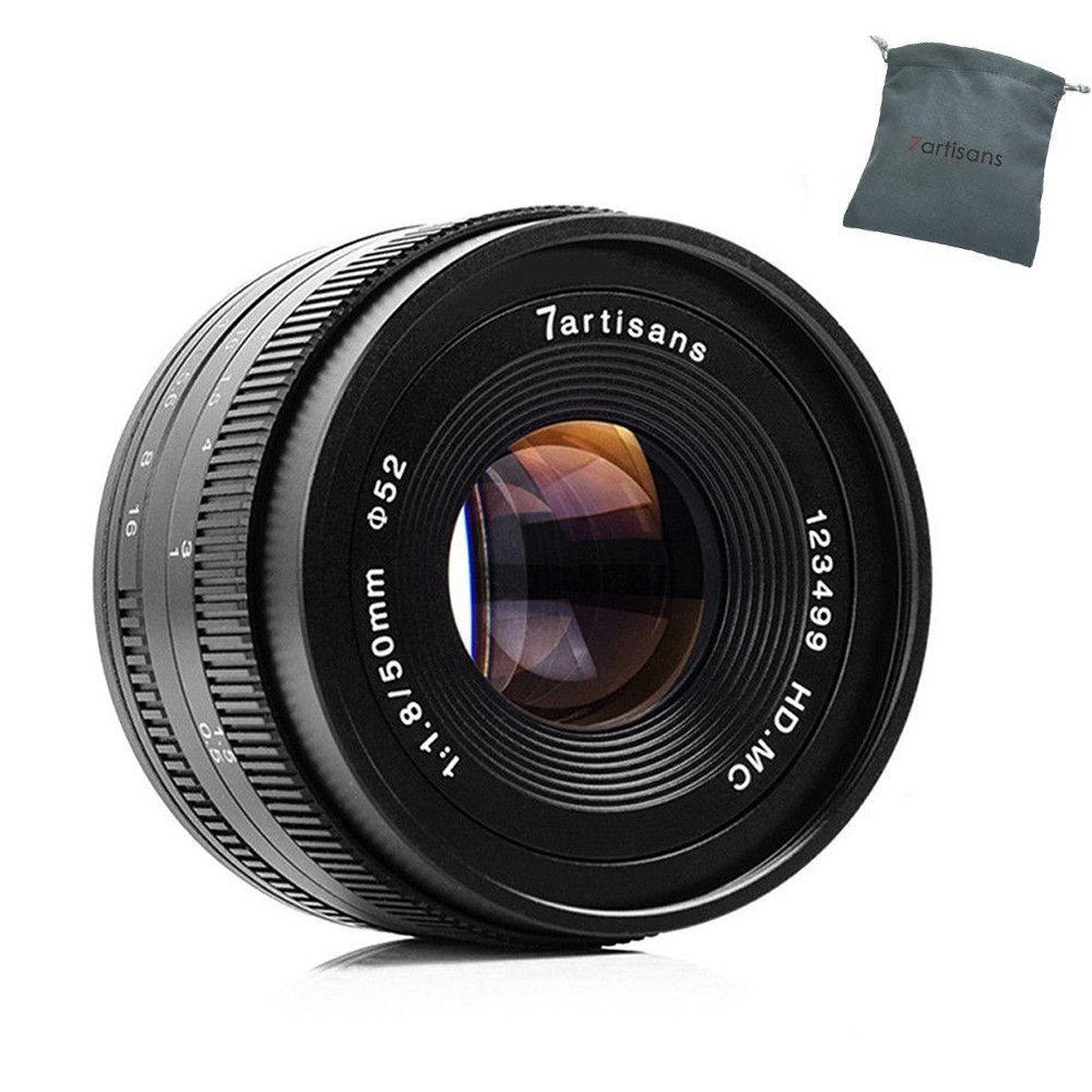 7artisans 50mm F1.8 APS-C Manual Focus Lens Widely Fit for Compact